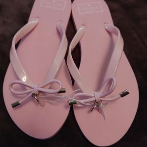 Kate Spade Pink Bow Flip Flops